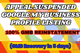 fix appeal suspended google my business profile listing, unsuspend gmb recovery