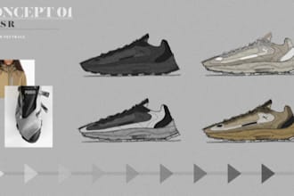 do custom sneaker tech pack, detailed footwear for manufacturing