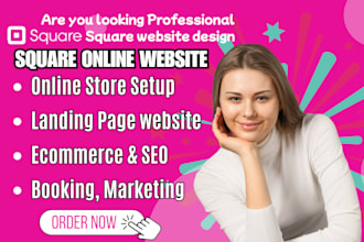 build square website design, square online store revamp, square business website