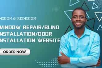 build wix website for window repair, blind and door installation business