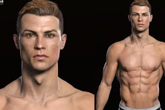 3d realistic character metahuman 3d game character stylized model cgi render
