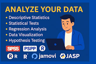 analyze your data using spss, pspp, r, jamovi, and jasp