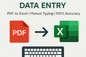 do all kinds of manual data entry and cleanup work