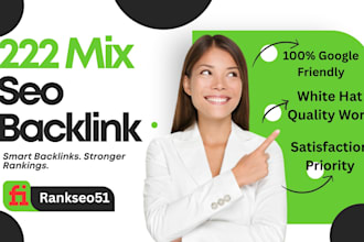 powerful mix seo backlink package with high quality