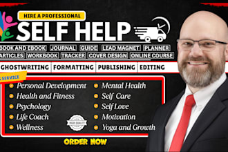 write self help journal design, mental health and fitness, wellness ebook writer