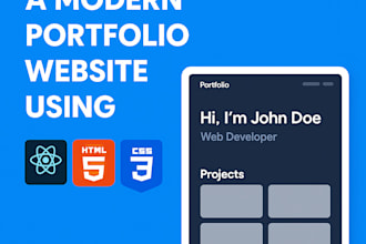 create a stunning personal portfolio with react and modern web tech