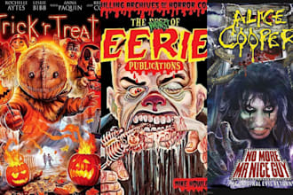 do 80s 90s retro horror poster dark art gore poster art deco art movie poster