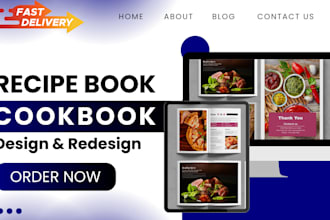 recipe book design, cookbook design, cookbook formatting, ebook design