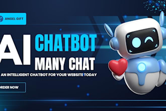 do chatbot for social media platforms, website using manychat, tidio, chatfuel