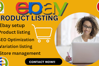 do ebay SEO listing, ebay products listing, ebay lister and ebay product upload