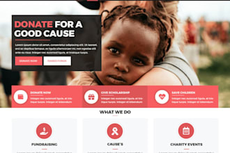 build charity donation fundraising ngo charity website
