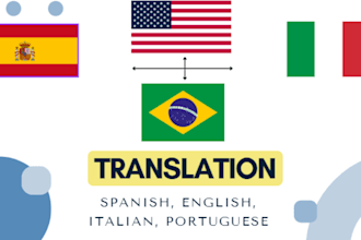 translate from spanish to italian, english or portuguese, and vice versa