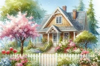 turn your home into watercolor painting