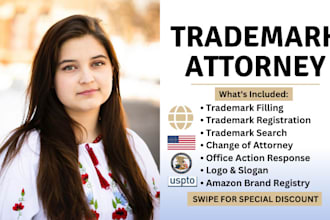 help you with trademark registration USA amazon brand registry at uspto