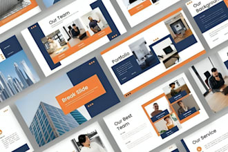 design professional powerpoint presentation, pitch decks, and template