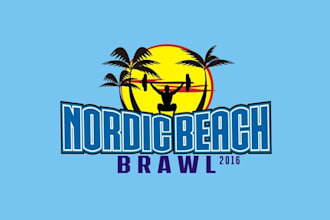 design nordic beach brawl logo