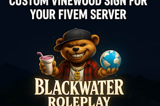 create an animated custom vinewood sign for your fivem server