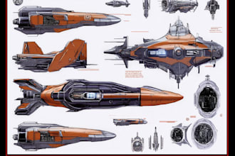 design spaceships and sci fi vehicles