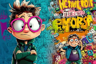 create a custom doodle art illustration design for you