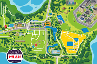 design a map or a site plan c