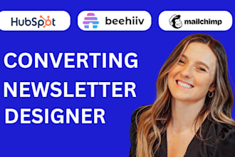 design mailchimp weekly, daily klaviyo, beehiiv, keap email template newsletter