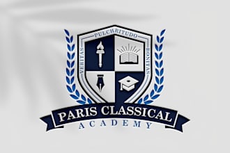 design educational logo for institute, college, university, academy