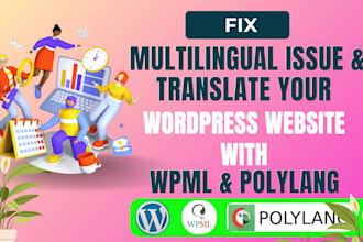 fix multilingual issues or translate your wordpress website using wpml, polylang