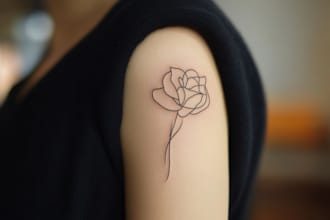 draw minimalist one line tattoo or anything