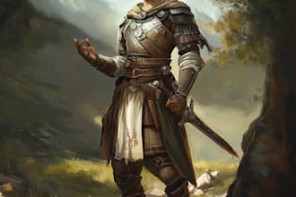 sketch fantasy character concept art