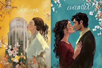 do illustrated romance book cover design