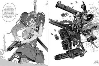 draw a high level manga or anime style based on your script