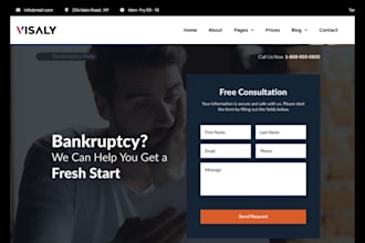 do interactive debt relief website debt settlement landing page debt relief lead