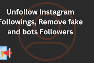 remove instagram ghost fake bot followers and do unfollow manually