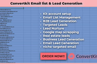 do convertkit email list and lead generation brevo kit setup lead webscraping