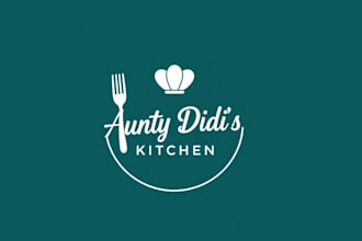 design high quality kitchen logo for you with my own
