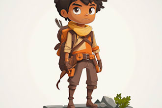 make 2d game character for game art
