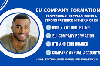 setup UK ltd, eu company formation, utr and eori, tax id, UK vat, business bank