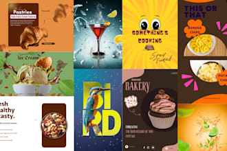 design social media posters, product banners in canva