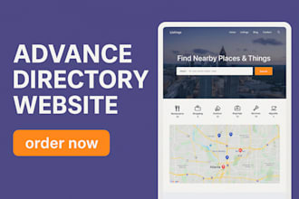 create develop design brilliant directory website directory themes or listingpro