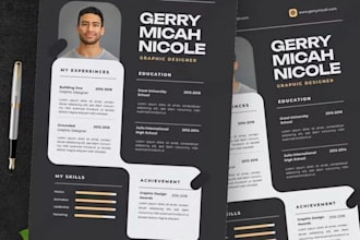 make professional CV, infographic resume, cover letter