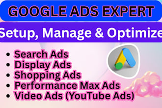 setup audit and manage your google ads adwords PPC campaigns