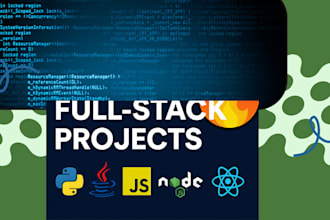 handle fullstack projects in python, java, javascript, nodejs, and reactjs