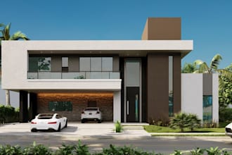 visualize 3d interior real estate, vanity, shower bath, furniture rendering