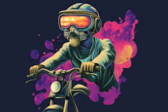 make a sci fi illustration for you