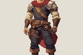 do dnd character art and game character concept art