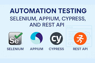 automation testing using selenium appium cypress