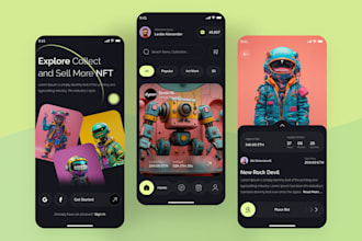 do UI UX design for mobile app in figma, for ios or android