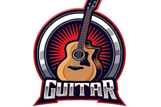 design high quality esport guitar logo with fastest delivery