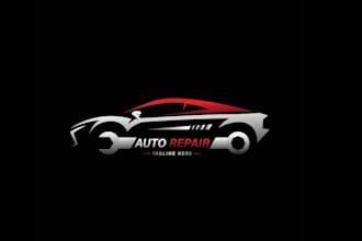 design unique and creative automotive car logo
