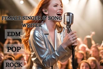 be your female singer, edm singer, edm ghost producer and songwriter